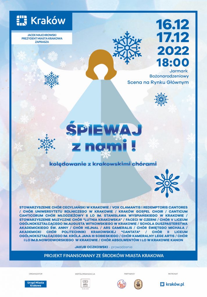 Kolędowanie chórów krakowskich na Rynku Głównym