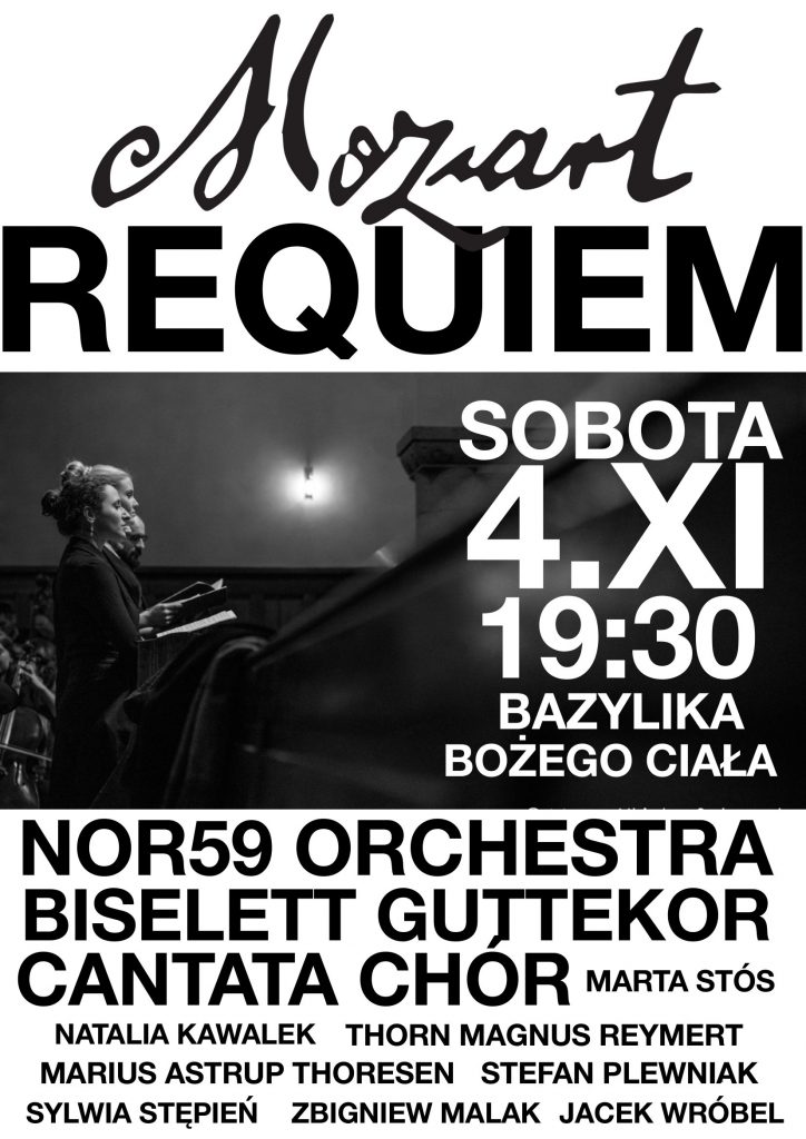 Plakat promujący koncert Requiem