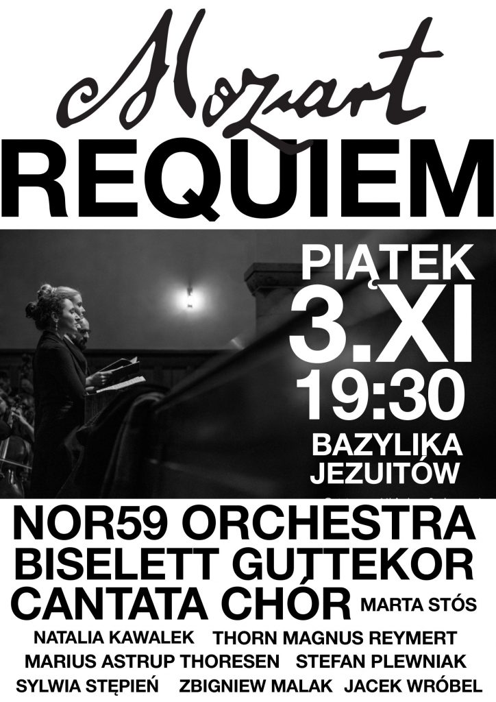 Plakat promujący koncert Requiem